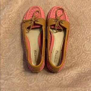 ❤️CUTE❤️ Pink sperry loafers